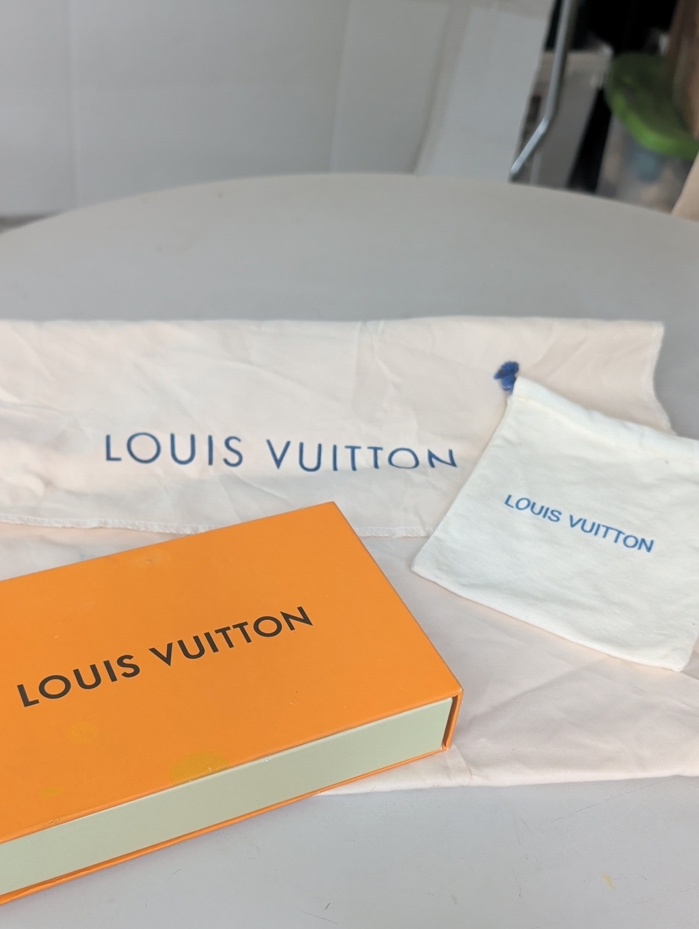 Lot Of 3 Louis Vuitton Orange Box, Dust Bag & Jewelry Pouch Only